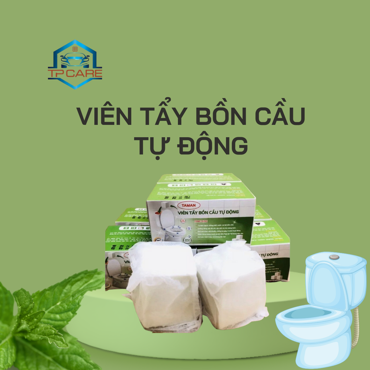 Viên Tẩy Bồn Cầu Tự Động - Tự Làm Sạch